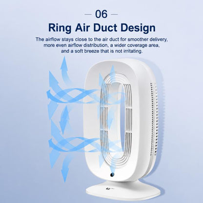 SK SKJ-CR102P Negative Ion Smart Bladeless Fan with Remote Control and Voice Control