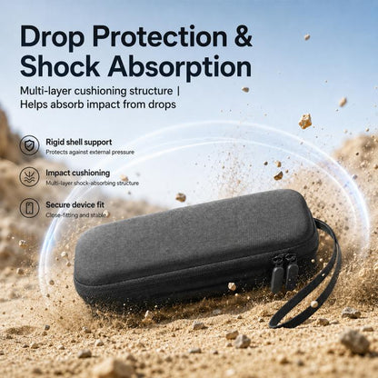 Portable Shockproof PU Camera Storage Bag, For Insta360 Luna Ultra