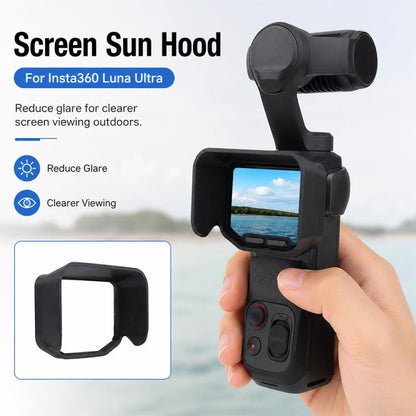 Screen Sun Hood Anti-Glare Screen Shield Protective Cover, For Insta360 Luna Ultra