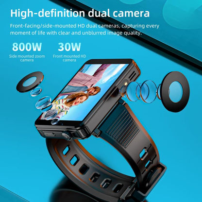 LOKMAT APPLLP 9 MAX 4G Smart Watch, 2.8 inch MTK6769 Octa Core, Android 15, Heart Rate, Blood Oxygen, OTG, GPS, 4GB+64GB