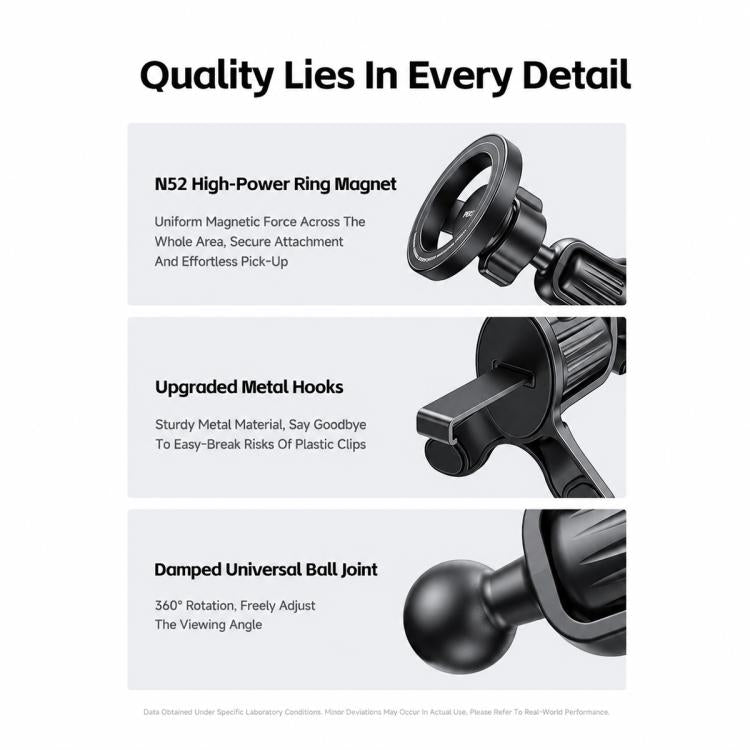 WK WP-S67 K-Captain LumiGo Magnetic Car Air Vent Phone Mount, WP-S67