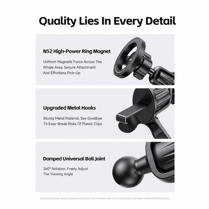 WK WP-S67 K-Captain LumiGo Magnetic Car Air Vent Phone Mount, WP-S67