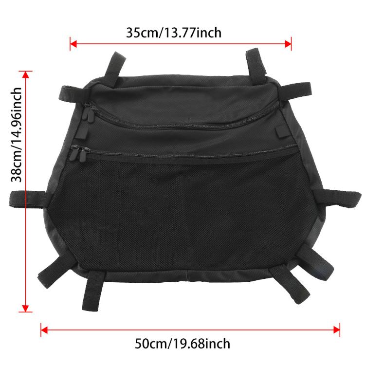 BA-G0025 ATV Roll Cage Nylon Storage Bag For Polaris RZR 800 / S 800, BA-G0025