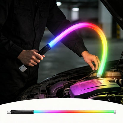 Car Repair Outdoor Multifunctional Portable Flexible LED Work Light, White Light, Multi-mode RGB