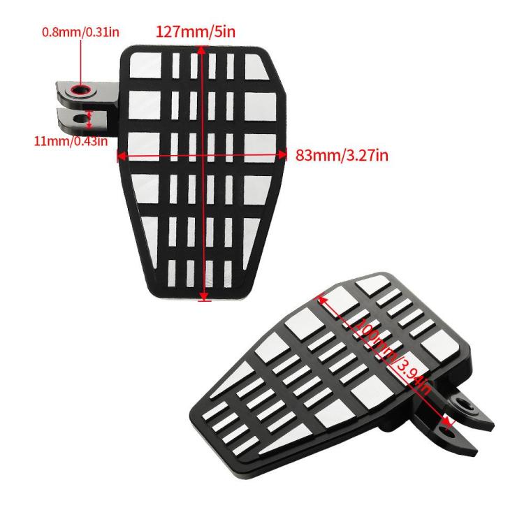 MO-OL03 Motorcycle Anti-slip Widened Footrest Pedal for Honda CMX1100 Rebel 2021-2023