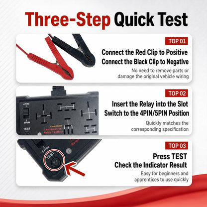 DW950 12V/24V Universal Automotive Relay Tester