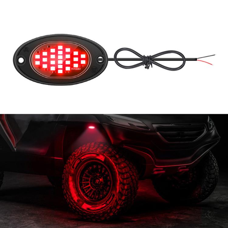 12V-24V LED Rock Lights Waterproof Offroad Vehicle Underglow Lights