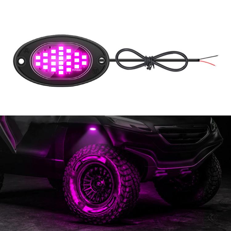 12V-24V LED Rock Lights Waterproof Offroad Vehicle Underglow Lights