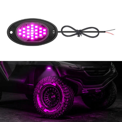 12V-24V LED Rock Lights Waterproof Offroad Vehicle Underglow Lights