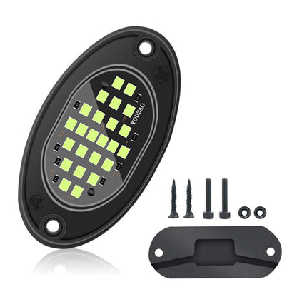 12V-24V LED Rock Lights Waterproof Offroad Vehicle Underglow Lights