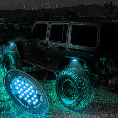12V-24V LED Rock Lights Waterproof Offroad Vehicle Underglow Lights
