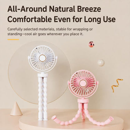 Mini Low-noise and Portable Octopus Stroller Deformation Fan Handheld USB Small Fan