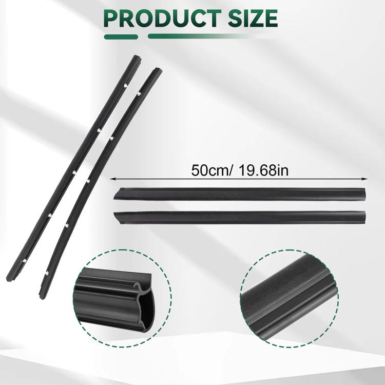 Pair Car Door Seals for Volkswagen T5 H0837565A, 7H0837566A