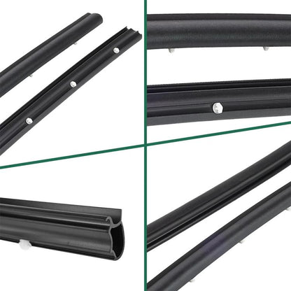 Pair Car Door Seals for Volkswagen T5 H0837565A, 7H0837566A