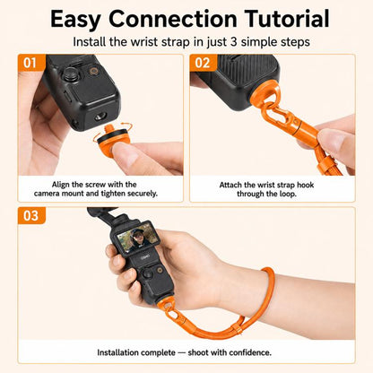 XDcase 4-in-1 Set Camera Wrist Strap Phone Lanyard for DJI, Insta360, GoPro and Other Action Cameras