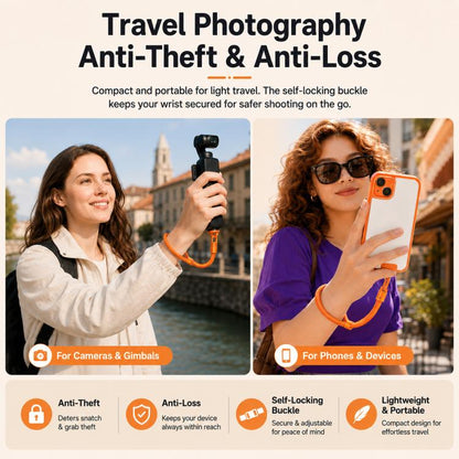 XDcase 4-in-1 Set Camera Wrist Strap Phone Lanyard for DJI, Insta360, GoPro and Other Action Cameras