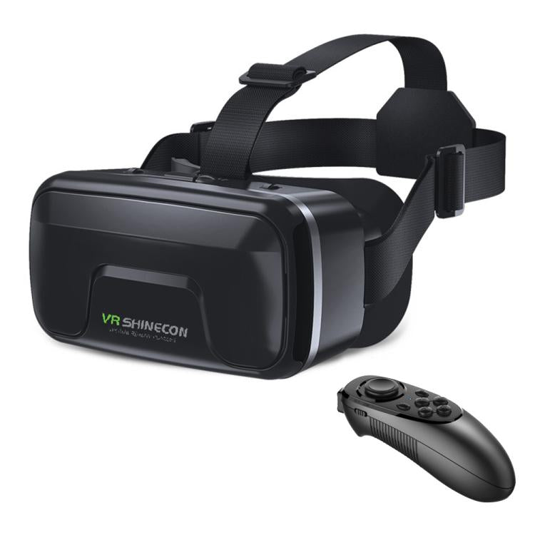 VR SHINECON G04DA Lndependent Lens Adjustment VR Glasses for 5.5-7.2 inch Phone, G04DA Host, G04DA+052, G04DA+053, G04DA+B01, G04DA+B03, G04DA+C8S with Holder, G04DA+Y1 Black