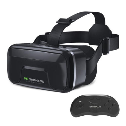 VR SHINECON G04DA Lndependent Lens Adjustment VR Glasses for 5.5-7.2 inch Phone, G04DA Host, G04DA+052, G04DA+053, G04DA+B01, G04DA+B03, G04DA+C8S with Holder, G04DA+Y1 Black