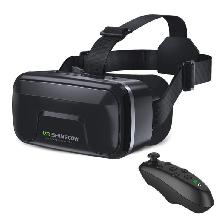 VR SHINECON G04DA Lndependent Lens Adjustment VR Glasses for 5.5-7.2 inch Phone, G04DA Host, G04DA+052, G04DA+053, G04DA+B01, G04DA+B03, G04DA+C8S with Holder, G04DA+Y1 Black