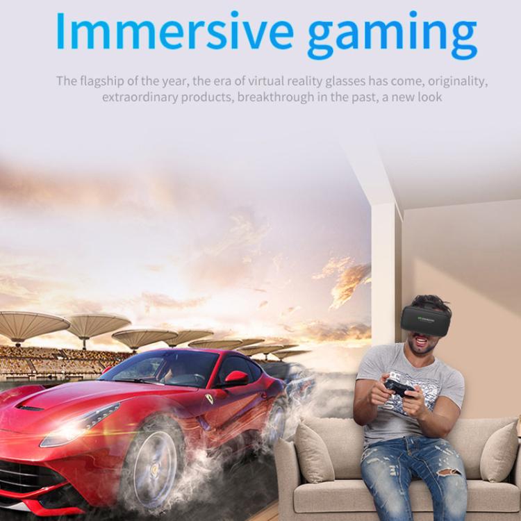 VR SHINECON G04DA Lndependent Lens Adjustment VR Glasses for 5.5-7.2 inch Phone, G04DA Host, G04DA+052, G04DA+053, G04DA+B01, G04DA+B03, G04DA+C8S with Holder, G04DA+Y1 Black