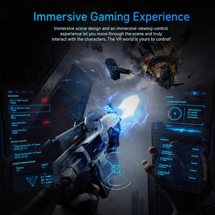 VR SHINECON G07E Earphone Edition VR Glasses for 4.7-6.1 inch Phone, G07E Host, G07E+052, G07E+053, G07E+B01, G07E+B03, G07E+C8S with Holder, G07E+S01, G07E+Y1 Black