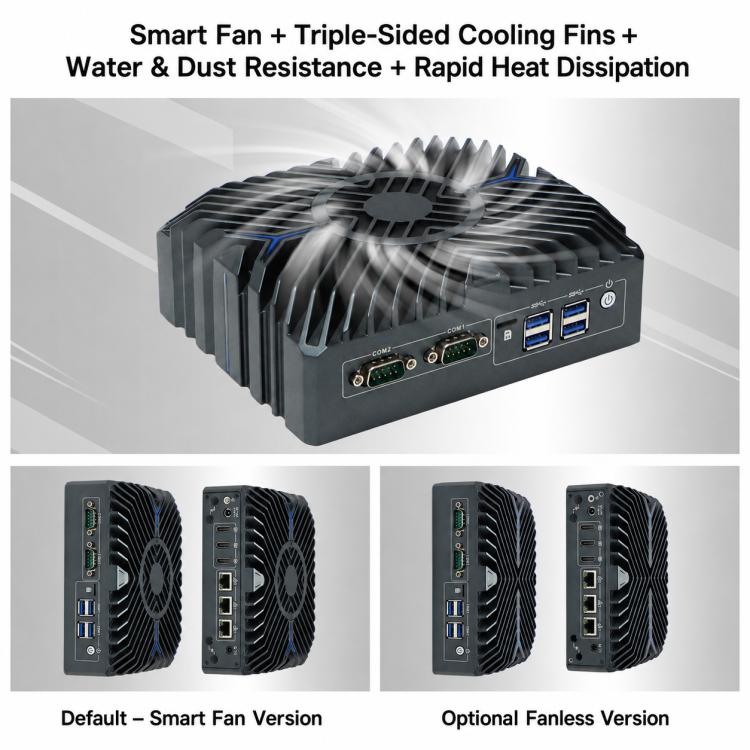 3322 Intel Core 12th i3-1215U Generation Mini Industrial PC Host without Memory Hard Drive WiFi Module, i3-1215U without Memory Hard Drive WiFi Module