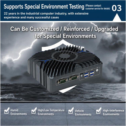 3322 Intel Core 12th i7-1255U Generation Mini Industrial PC Host without Memory Hard Drive WiFi Module, i7-1255U without Memory Hard Drive WiFi Module