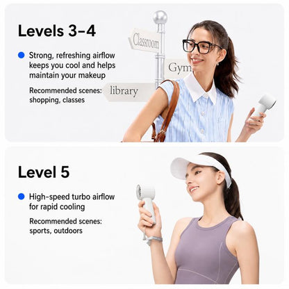 JisuLife Life10S Digital Display High-Speed ??Handheld Fan, 5000mAh