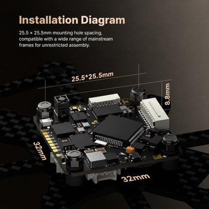 iFlight Borg F7 AIO RX FPV Flight Controller with Built-in ELRS 2.4G & 18A ESC
