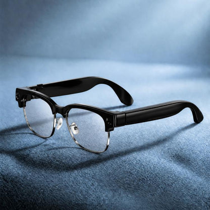 E09B Smart AI Glasses with 8MP HD Camera, BT Call, Video Recording, WiFi Transmission, Al Smart Voice Assistant, E09B