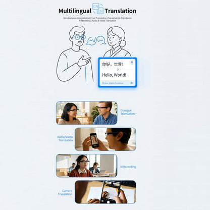 E09B Smart AI Glasses with 8MP HD Camera, BT Call, Video Recording, WiFi Transmission, Al Smart Voice Assistant, E09B