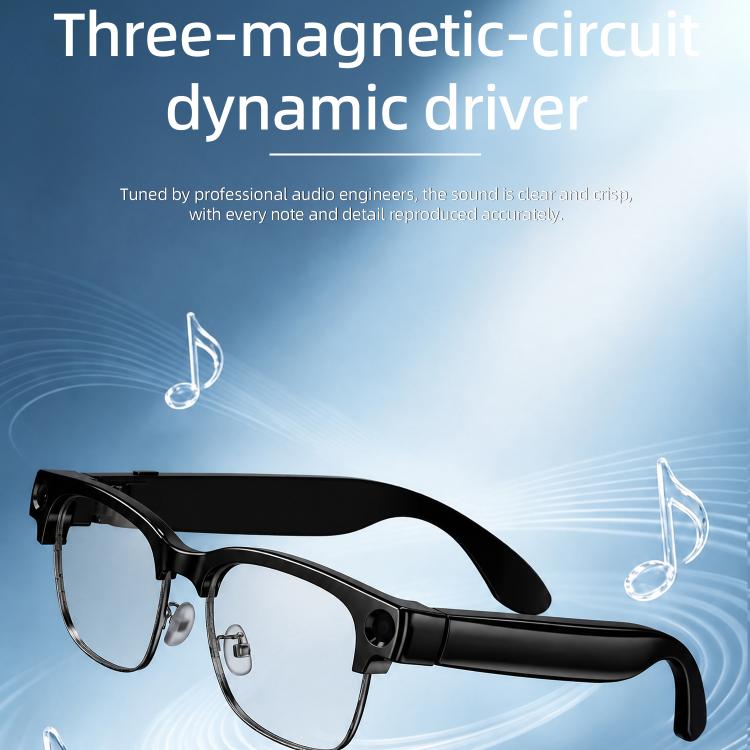 E09B Smart AI Glasses with 8MP HD Camera, BT Call, Video Recording, WiFi Transmission, Al Smart Voice Assistant, E09B