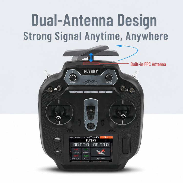 FlySky FS-ST16 2.4GHz 16CH ANT Protocol Radio Transmitter, FS-ST16 Left + SR8, FS-ST16 Right + SR8, FS-ST16 Double Return + SR8