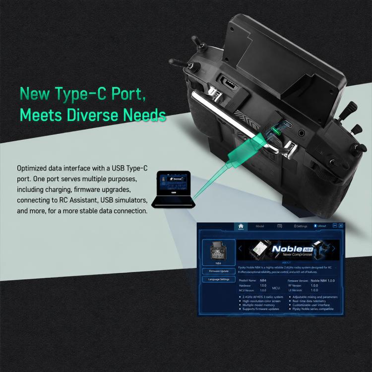 FlySky FS-ST16 2.4GHz 16CH ANT Protocol Radio Transmitter, FS-ST16