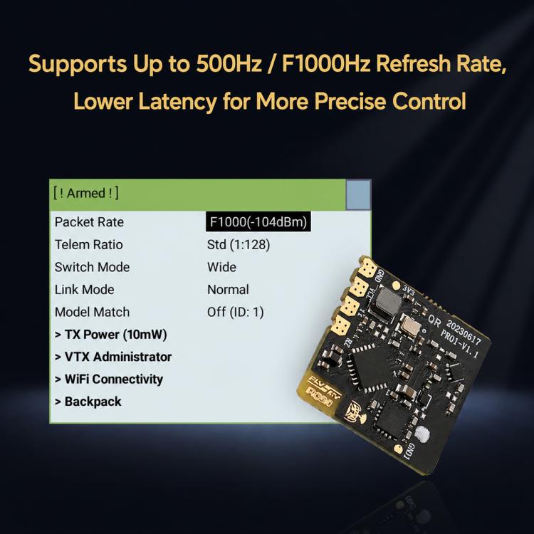 FlySky PR01 Dual Ceramic Antenna ELRS Receiver 100mW Backhaul Power Drone Receiver, PR01