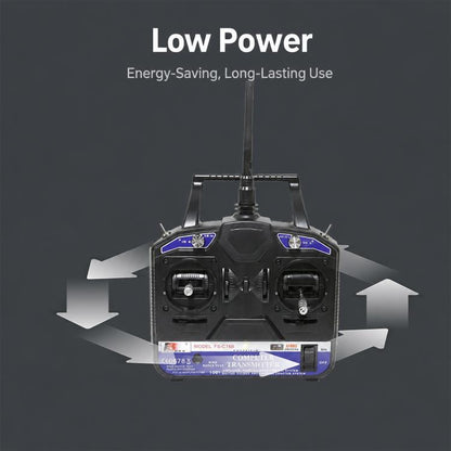 FlySky FS-CT6B 2.4GHz 6CH Radio Model RC Transmitter & R6B Receiver, CT6B+R6B