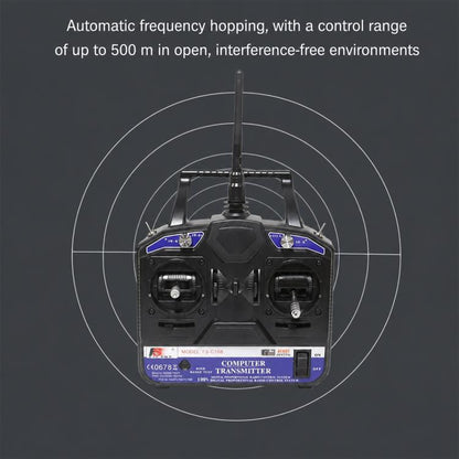 FlySky FS-CT6B 2.4GHz 6CH Radio Model RC Transmitter & R6B Receiver, CT6B+R6B
