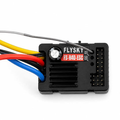 FlySky FS-R4D-ESC 2 in 1 2.4GHz 4CH Receiver for G7P / MG7 Remote Control, FS-R4D-ESC