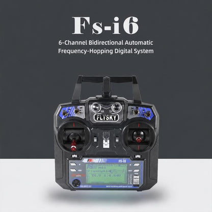FlySky 2.4GHz 6CH Radio System Two-way RC Transmitter Controller, I6+IA6B Left Throttle, I6+IA6B Right Throttle, I6 Left No Receiver, I6 Right No Receiver, I6+IA6 Left Throttle, I6+IA6 Right Throttle