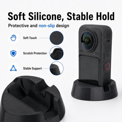 Silicone Camera Base Non-Slip Mount, For Insta360 X6