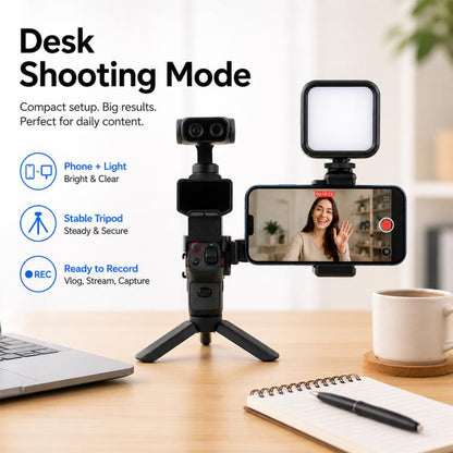 Modular Smartphone Handheld Mount Camera Expansion Bracket Adapter, For Insta360 Luna Ultra