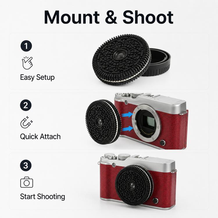 32mm F10 Fixed?Focus Pancake Lens for Fujifilm X-mount Mirrorless Cameras, For Fujifilm X-mount