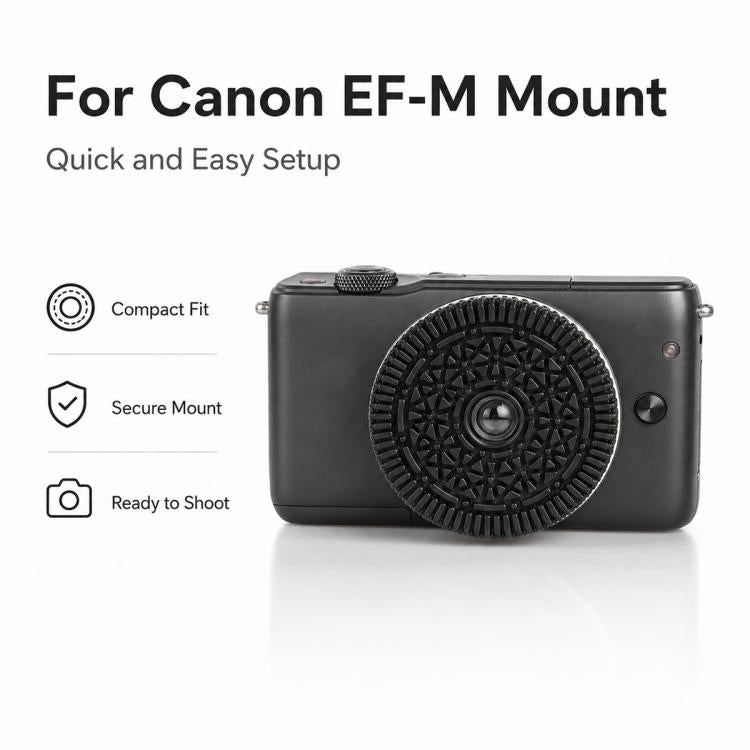 32mm F10 Fixed-Focus Pancake Lens for Canon EF-M Mount Mirrorless Cameras, For Canon EF-M-mount