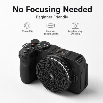 32mm F10 Fixed-Focus Pancake Lens for Nikon Z-mount Mirrorless Cameras, For Nikon Z-mount