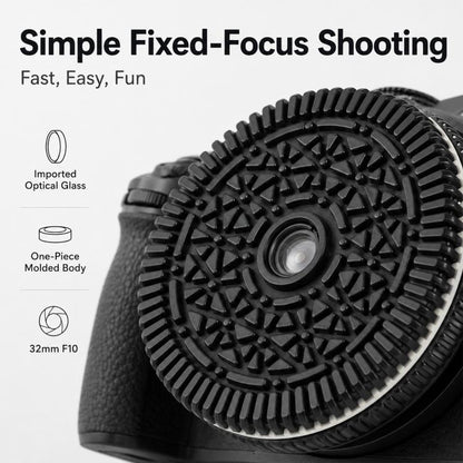 32mm F10 Fixed-Focus Pancake Lens for Nikon Z-mount Mirrorless Cameras, For Nikon Z-mount