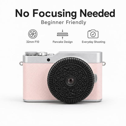 32mm F10 Fixed-Focus Lens for Panasonic, Olympus, YI M4/3-mount Mirrorless Cameras, For Panasonic, Olympus, YI M4/3-mount