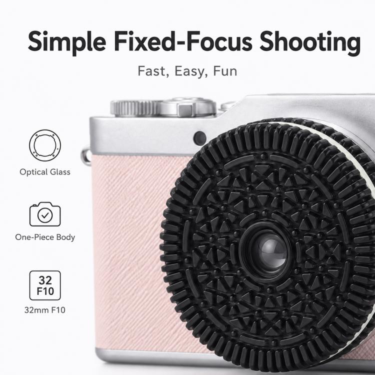 32mm F10 Fixed-Focus Lens for Panasonic, Olympus, YI M4/3-mount Mirrorless Cameras, For Panasonic, Olympus, YI M4/3-mount