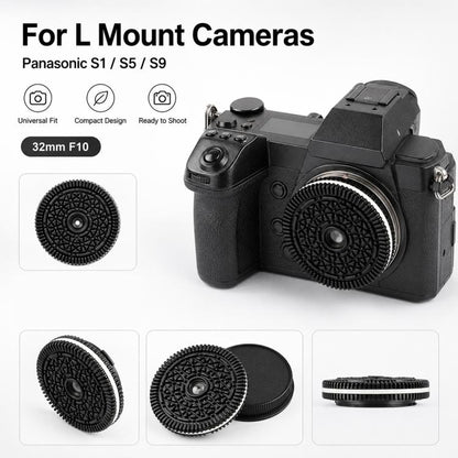 32mm F10 Fixed-Focus Lens for Leica, Panasonic, Sigma L-mount Mirrorless Cameras, For Leica, Panasonic, Sigma L-mount