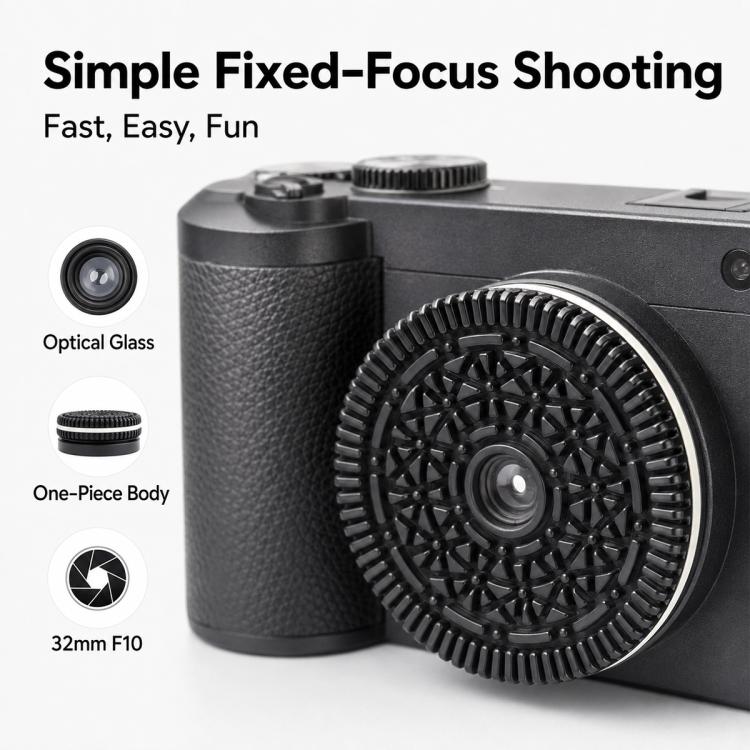 32mm F10 Fixed-Focus Lens for Leica, Panasonic, Sigma L-mount Mirrorless Cameras, For Leica, Panasonic, Sigma L-mount