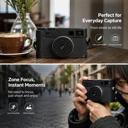 32mm F10 Fixed-Focus Pancake Lens for Leica M-mount Mirrorless Cameras, For Leica M-mount